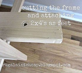 1 futon frame turned into 2 twin size bed frames, diy, painted furniture, woodworking projects