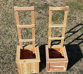 cedar planters with trellises, diy, gardening, woodworking projects