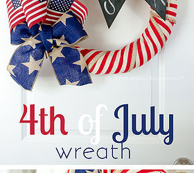 diy wednesday project make your own 4th of july wreath, crafts, seasonal holiday decor, wreaths