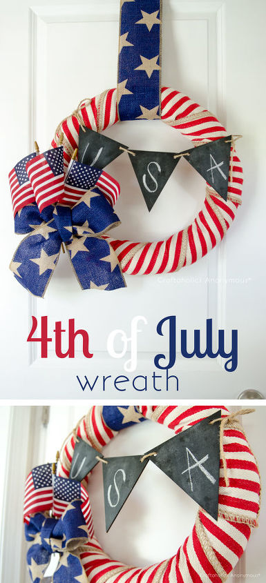 diy wednesday project make your own 4th of july wreath, crafts, seasonal holiday decor, wreaths