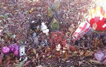 Updated Fairy Garden and Decorated for Fall.