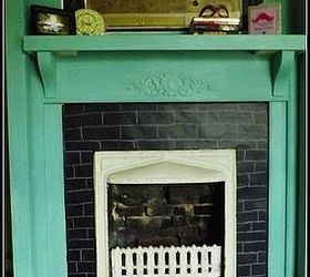 fireplace makeover using chalkboard paint, chalkboard paint, fireplaces mantels, painting