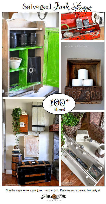 140 ways to organize your bad junk inside good junk, home decor, living room ideas, organizing, repurposing upcycling, storage ideas, This post is part of a blogger s link party