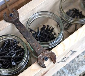 must have tools what are your favourites why chime in, diy, home maintenance repairs, tools, woodworking projects, Tool kits I made a special kit out of reclaimed wood for my most used screws I can see at a glance if I m getting low