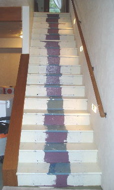 a stair case make over that was easy, diy renovations projects, painting, stairs