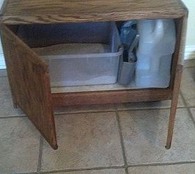 new kitty potty repurposed cabinet, painted furniture, repurposing upcycling