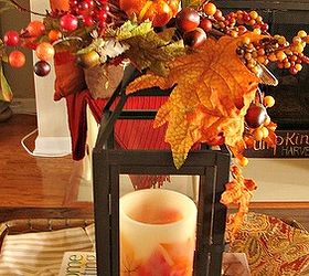 2012 fall great room, living room ideas, seasonal holiday decor, I ve loved seeing all of the sprays added to lanterns ours felt lonely without one too