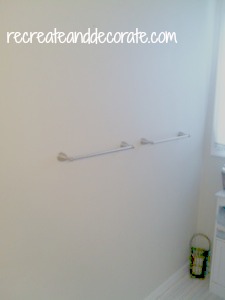 adding board and batten to a boring bath, wall decor, woodworking projects, before