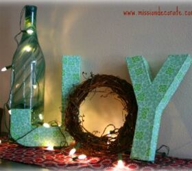 cardboard letters for christmas, christmas decorations, seasonal holiday decor