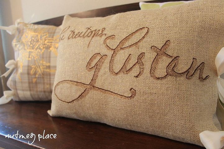 no sew pillow covers, repurposing upcycling, seasonal holiday d cor