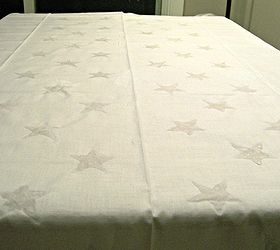faux batik and tie dye patriotic table cloth, crafts, patriotic decor ideas, seasonal holiday decor, Create the pattern by applying the washable glue over a diy template and letting it dry completely