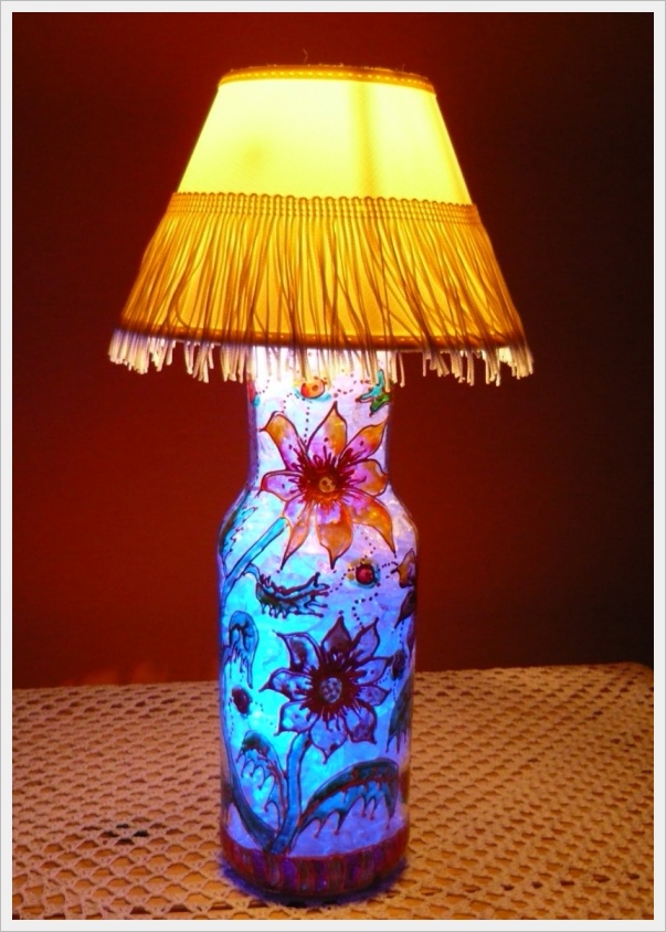how to use garbage as a tool for your kids, crafts, repurposing upcycling, You can use an empty bottle as a part of a lamp