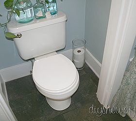 half bathroom before and after, bathroom ideas, home decor, small bathroom ideas