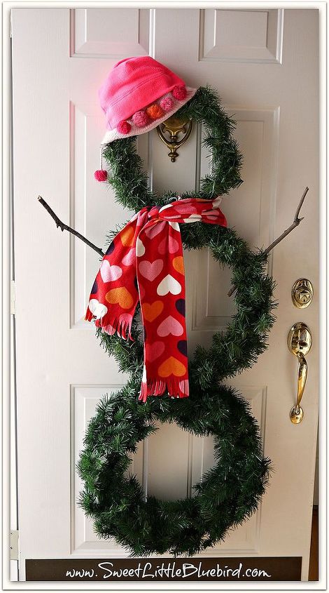 diy versatile snowman wreath for fun winter decor, crafts, seasonal holiday decor