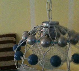 the 2nd to two lamps made for christmas gifts, crafts, lighting, Used a Tuna can and the lid off a Cookie tin to make a fixture for the globe