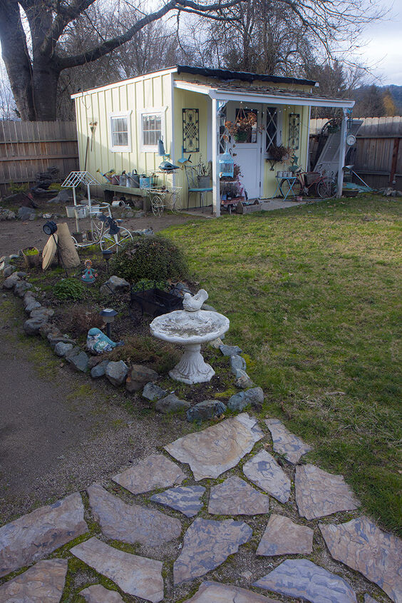 a happy place even in winter, doors, outdoor living, painting, I need to post a before and after of my backyard when I get a chance but just wanted to share a NOW picture