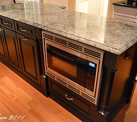80s kitchen renovation, home improvement, kitchen design, kitchen island, 80s Kitchen Renovation Island with Built In Microwave