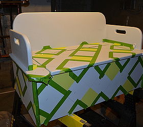 argyle toy box, home decor, painted furniture, Process see more at