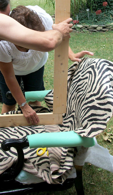 how to upholster a chair, painted furniture