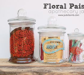 how to paint paisley apothecary jars plus a fun martha stewart giveaway, painting