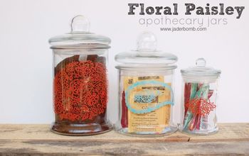 How to paint Paisley Apothecary Jars PLUS A fun Martha Stewart Giveaway