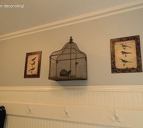 from old tool room to new mud room, foyer, garages, home decor, Bird decor