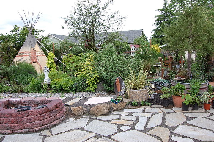 my backyard habitat, gardening, outdoor living, patio, pets animals, Making of patio
