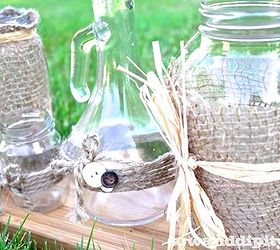 jar love, crafts, flowers, mason jars, Olive garden Jar into a vase