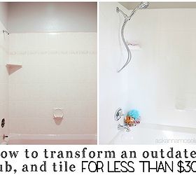 how to update an ugly bathtub for less than 30, bathroom ideas, diy, home decor, How to Update an Ugly Bathtub