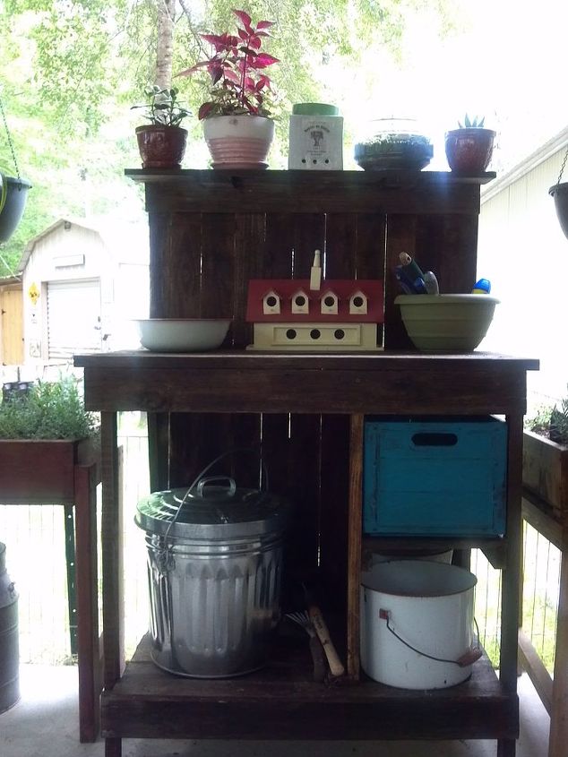 Pallet Potting Bench Hometalk