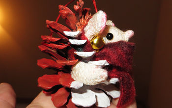 One DIY Christmas Ornament a Month – 02 Pinecone Porcupine