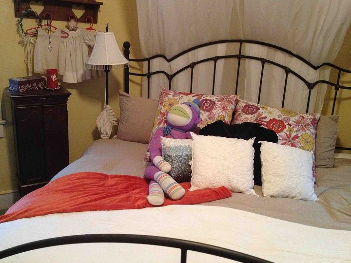 what should i do, painted furniture, Bed love my sock monkey I l like a romantic whimsical look