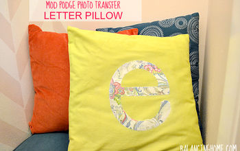 Letter Pillow for Daughter's Reading Nook