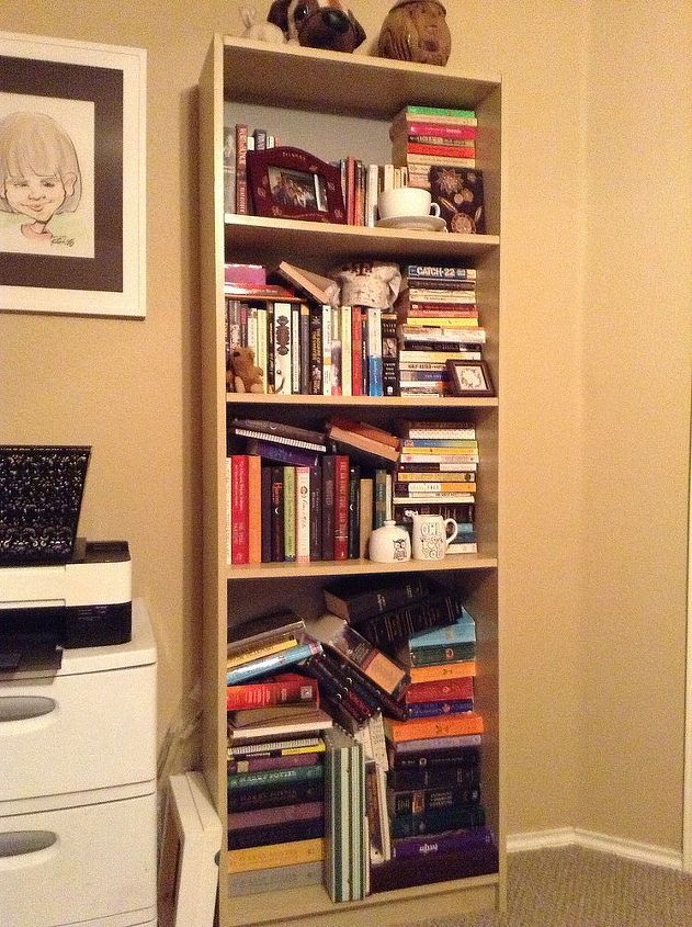 Diy Change Bookshelf Color Add A Little Pizzazz Hometalk