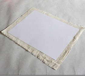 how to print images directly on fabric, crafts, First step is to spray a sheet of paper with some adhesive You are basically using the paper to make the fabric go through the printer easily