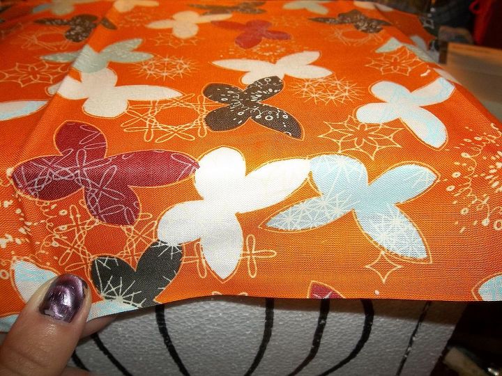 quilted styrofoam box fall centerpiece or a storage box tutorial, crafts, the bottom