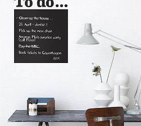 6 cool ways to use vintage wall decals, home decor, wall decor, A chalkboard wall decal is a great way to get things done and put a little life into your office walls