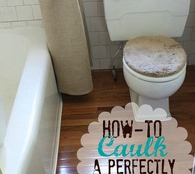how to caulk a perfectly straight line, bathroom ideas, home maintenance repairs, how to, How To Caulk A Perfectly Straight Line