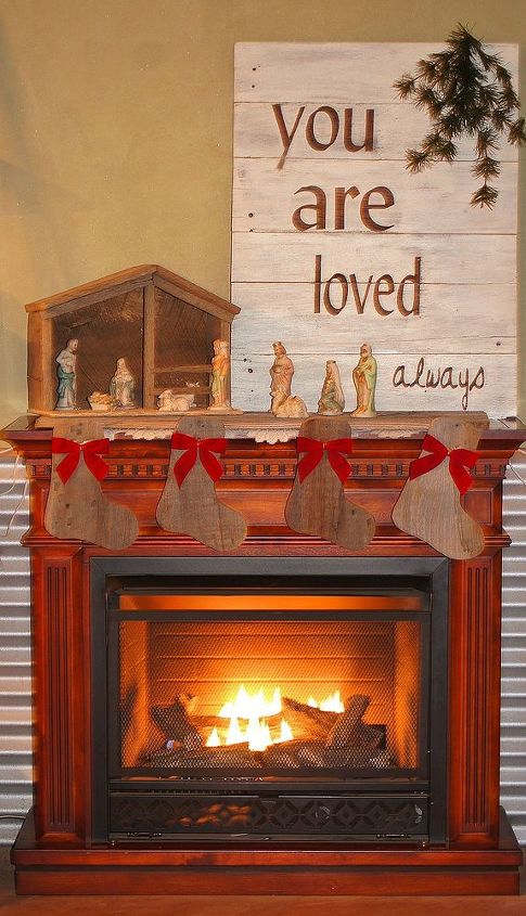 our christmas mantle, crafts, fireplaces mantels, seasonal holiday decor