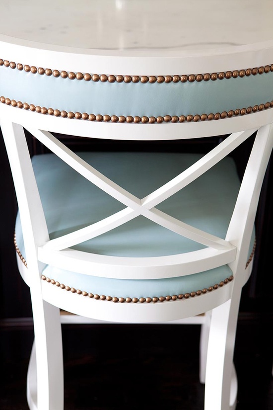 nailhead decorating trends, home decor, Love the detail and the color in this chair