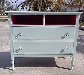dresser turned media cabinet my beach inspired home, painted furniture, repurposing upcycling, After