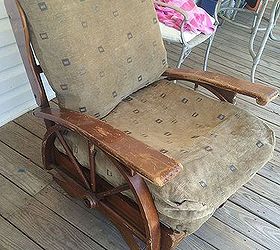 rocking chair redo, painted furniture, Before