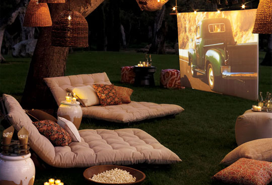 backyard retreats, Movie nights with family and friends FREE in your own open theater outdoors