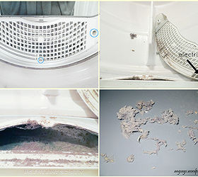 clean your dryer vent in 3 steps, appliances, cleaning tips, home maintenance repairs, how to, Remove the lint trap and cover Vacuum up as much lint debris as possible