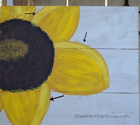 learn to paint a simple sunflower great for fall decorating, crafts, seasonal holiday decor, Little details make it come alive