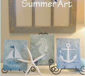 diy summer watercolor art, crafts, I can t get enough of all things watercolor I m no artist friends but I did an easy little watercolor project that even the paint impaired among us can do