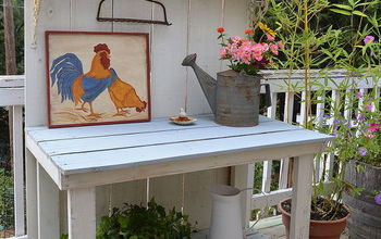 Fall Potting bench makeover