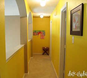 transforming the kids hallway, foyer, painting
