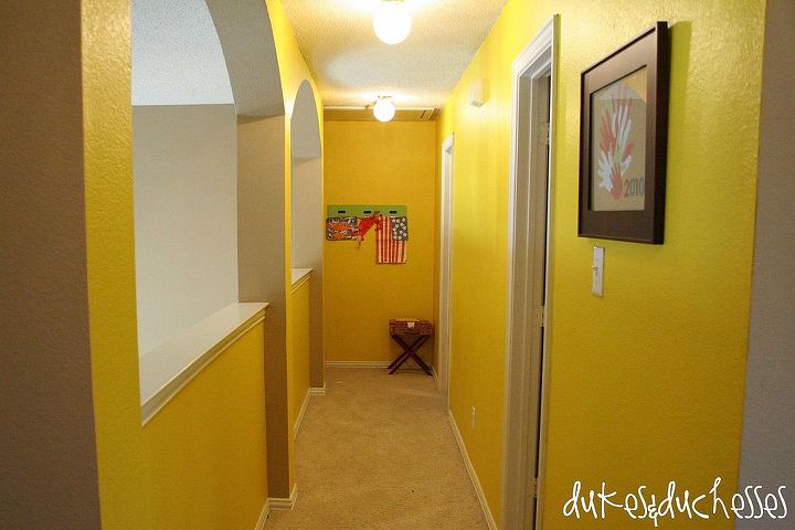 transforming the kids hallway, foyer, painting