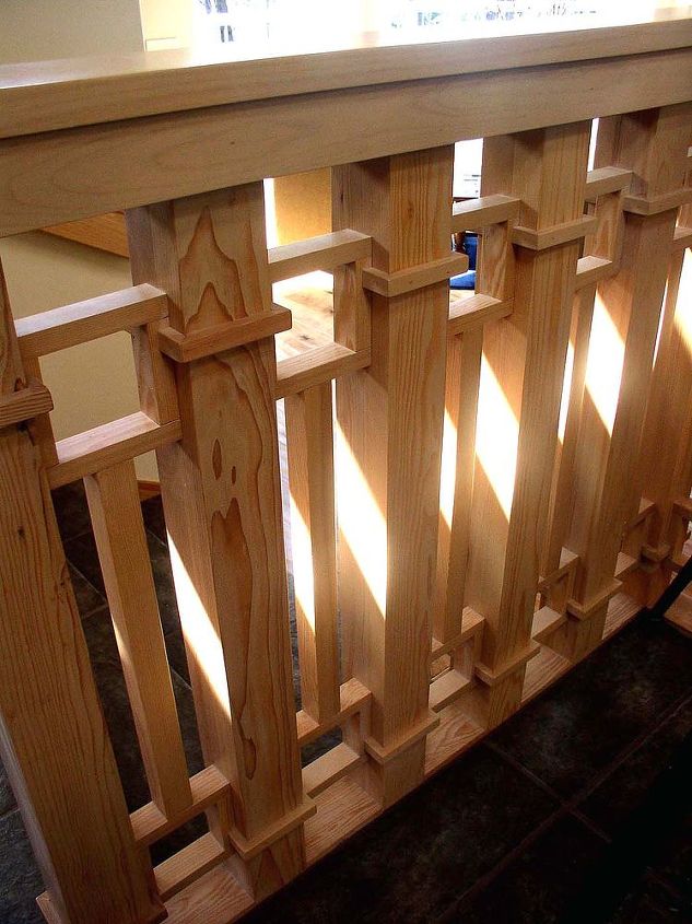 heistand designs and woodwork, products, woodworking projects, A chain style baluster the design derived from Frank Lloyd Wright